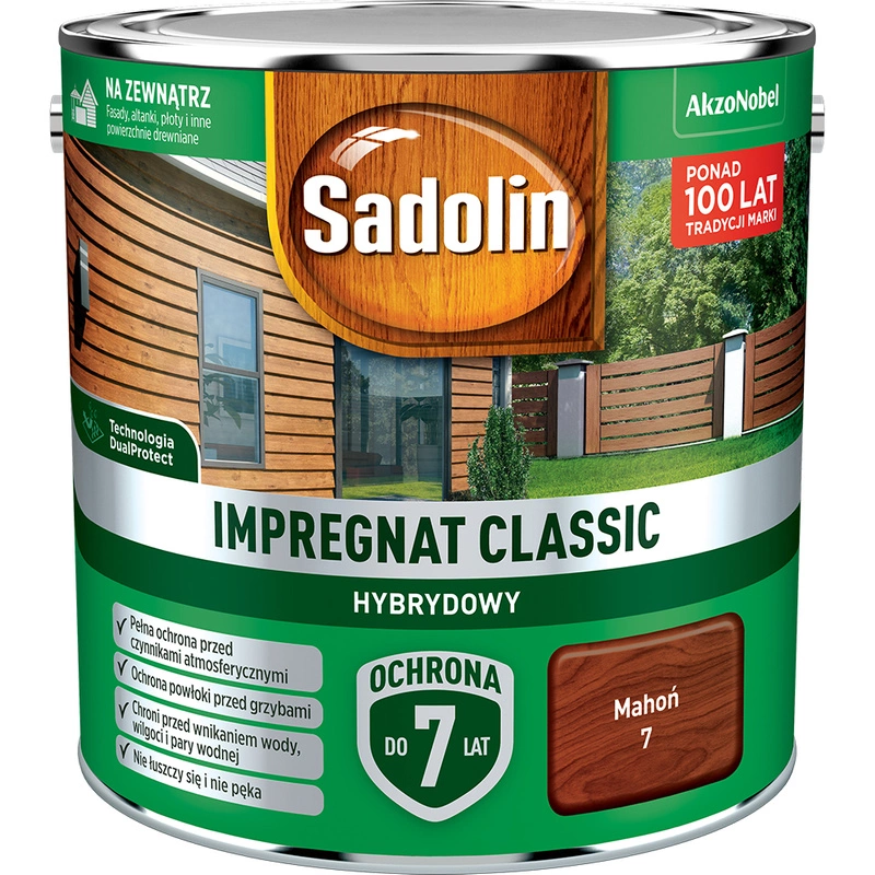 Impregnat do drewna SADOLIN Classic hybrydowy Mahoń 2,5l