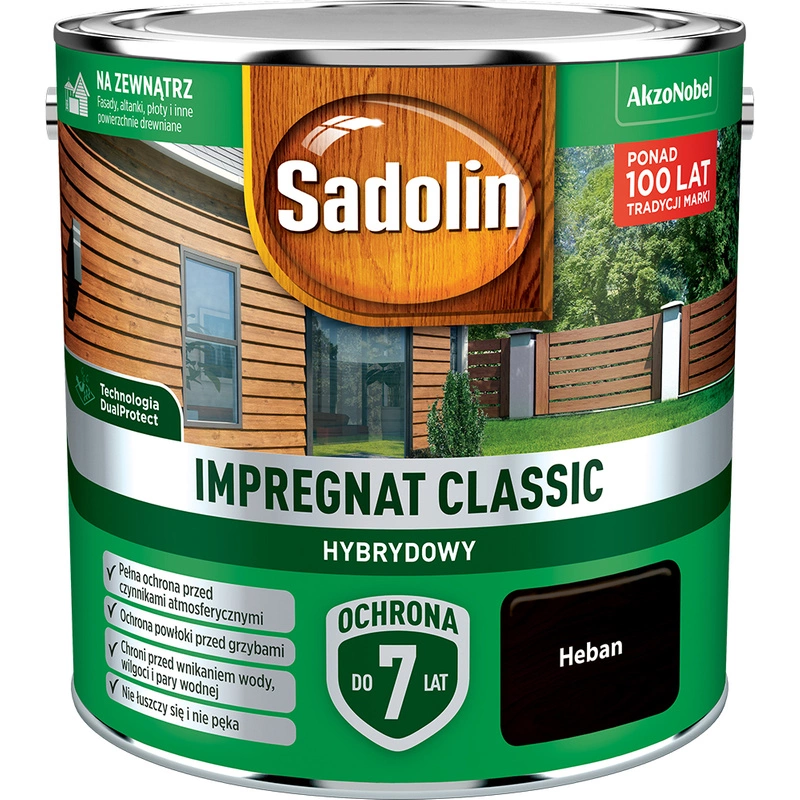 Impregnat do drewna SADOLIN Classic hybrydowy Heban 2,5l