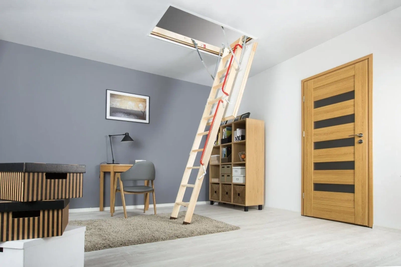 Schody strychowe Fakro LWL EXTRA 70x140/280 drewniane