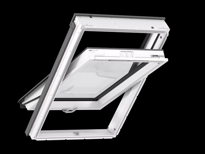 Okno dachowe Velux GLU MK06 0064 RAL 7043 B RAL 7043  78x118 3-szybowe drewniano-poliuretanowe