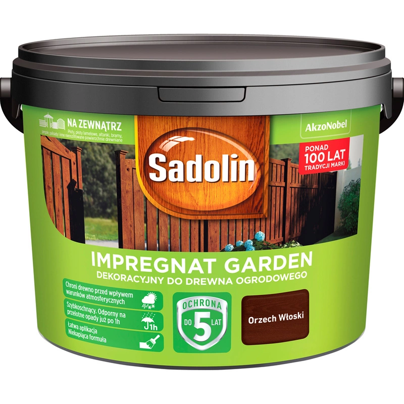 Impregnat do drewna SADOLIN GARDEN Orzech Włoski 9l