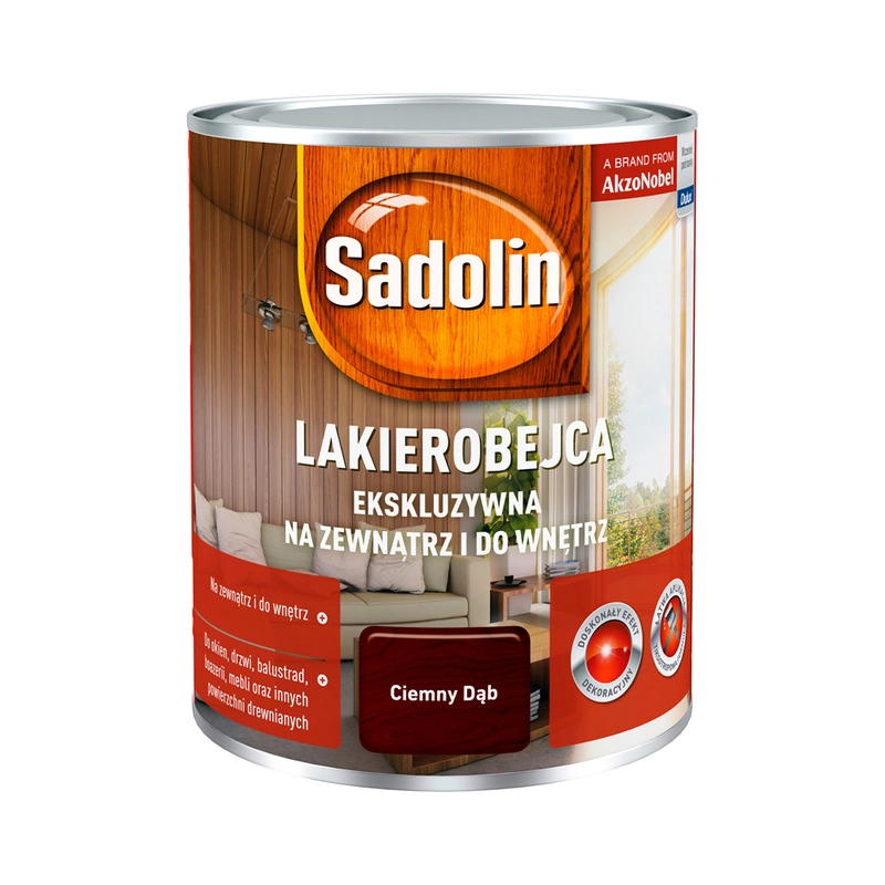 Lakierobejca do drewna SADOLIN Ekskluzywna Ciemny Dąb 0,75l