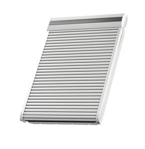 Roleta zewnętrzna do okna dachowego Velux SML PK08 0700S jasnoszara 94x140 elektryczna