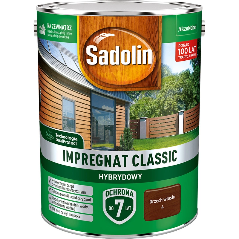 Impregnat do drewna SADOLIN Classic hybrydowy Orzech Włoski 4,5l