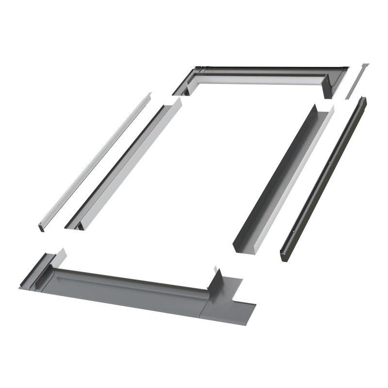 Kołnierz do okna dachowego Fakro KSV-3 RAL 7022 94x180 kombi moduł skrajny prawy po pokryć płaskich