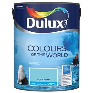 Farba do ścian i sufitów lateksowa Dulux Kolory Świata Turkusowy Klif mat 5L