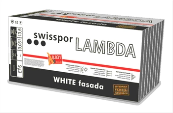 Styropian elewacyjny SWISSPOR  LAMBDA WHITE® 031 gr. 15 cm