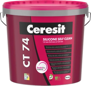Tynk silikonowy CERESIT CT74 1,5mm 25kg BAZA biała