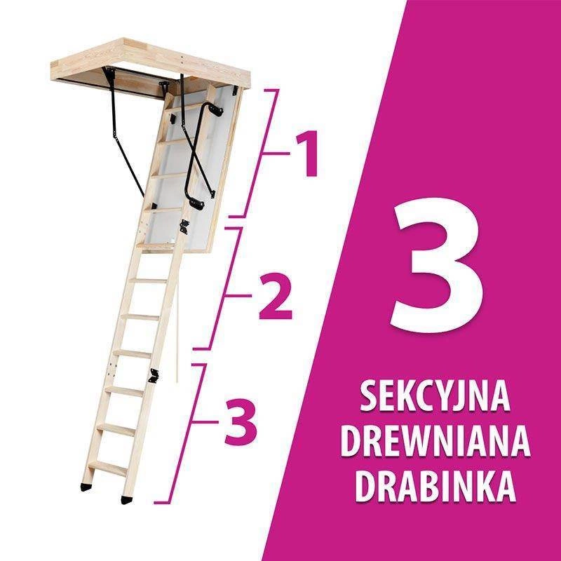 Schody strychowe MAGNETIC NEO STEP Premium 70x120