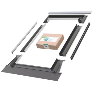 Kołnierz do okna dachowego Fakro EZV-A XDP RAL 7022 78x140 do pokryć falistych