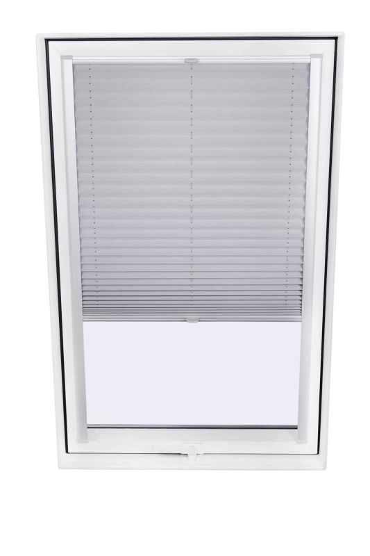 Roleta wewnętrzna do okna dachowego SKYFENS SkyVER plisowana  SKYLIGHT PREMIUM rozpraszająca TG 15 55x118