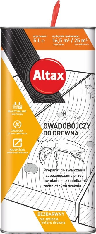 Preparat owadobójczy do drewna ALTAX bezbarwny 5l