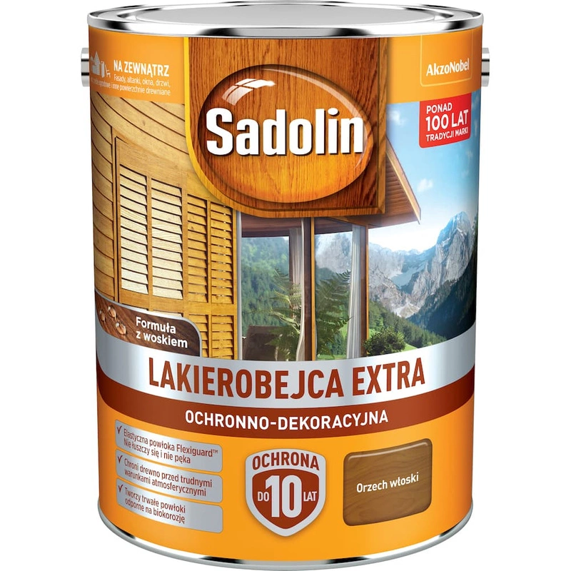 Lakierobejca do drewna SADOLIN EXTRA Orzech Włoski 5l