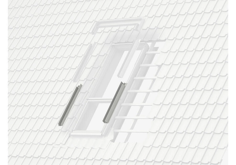 Kołnierz do okna dachowego Velux ETW WK34 2000 RAL 7043 do elementu doświetlającego