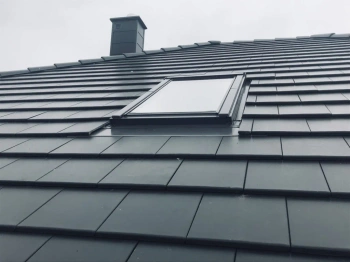 Kołnierz do okna dachowego ROOFLITE+ FTX M8A RAL 7043 78x140 do dachówek płaskich