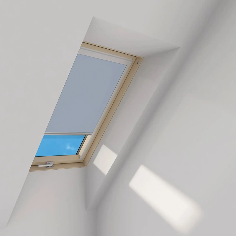 Roleta wewnętrzna do okna dachowego Fakro ARP Z-W/014 66x118 rozpraszająca elektryczna