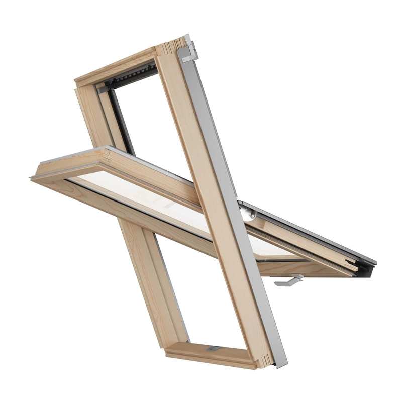 Okno dachowe MAGNETIC NEO AAY F6A B900 RAL 7043 66x118 2-szybowe drewniane