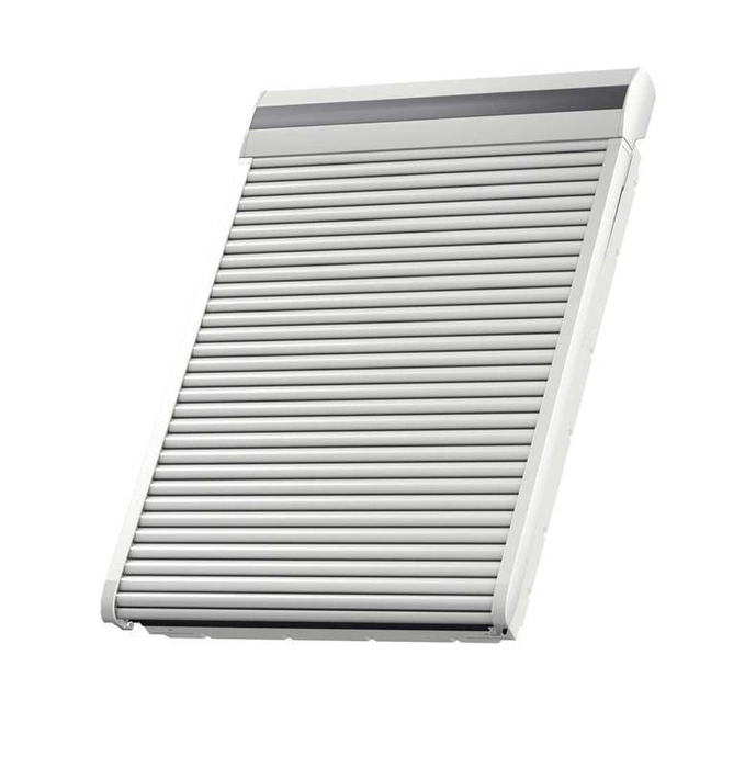 Roleta zewnętrzna do okna dachowego Velux SSL CK04 0700S jasnoszara 55x98 solarna