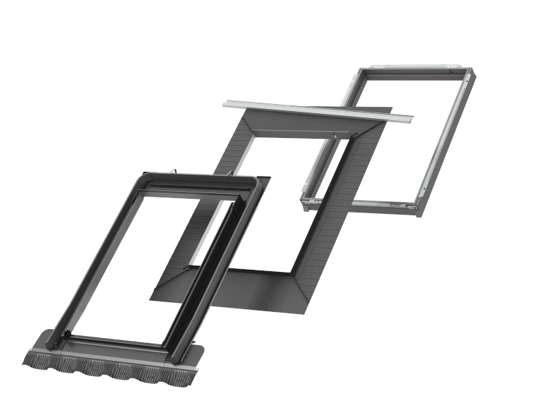 Kołnierz z BDX do okna dachowego Velux EDZ SK08 2000 114x140 do pokryć falistych - wyprzedaż