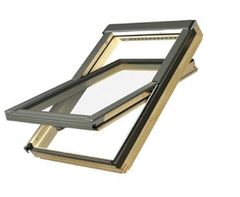 Okno dachowe FAKRO FTP U5 RAL 7022 FSC 94x140 3-szybowe