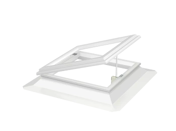 Okno do dachu płaskiego Velux CVJ 080080 0210 80x80 otwierane elektryczne podstawa 15 cm
