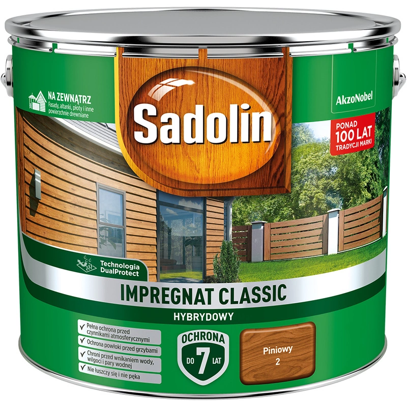 Impregnat do drewna SADOLIN Classic hybrydowy Piniowy 9l