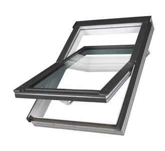 Okno dachowe Fakro PTP U4 RAL 7022 78x118 3-szybowe PVC