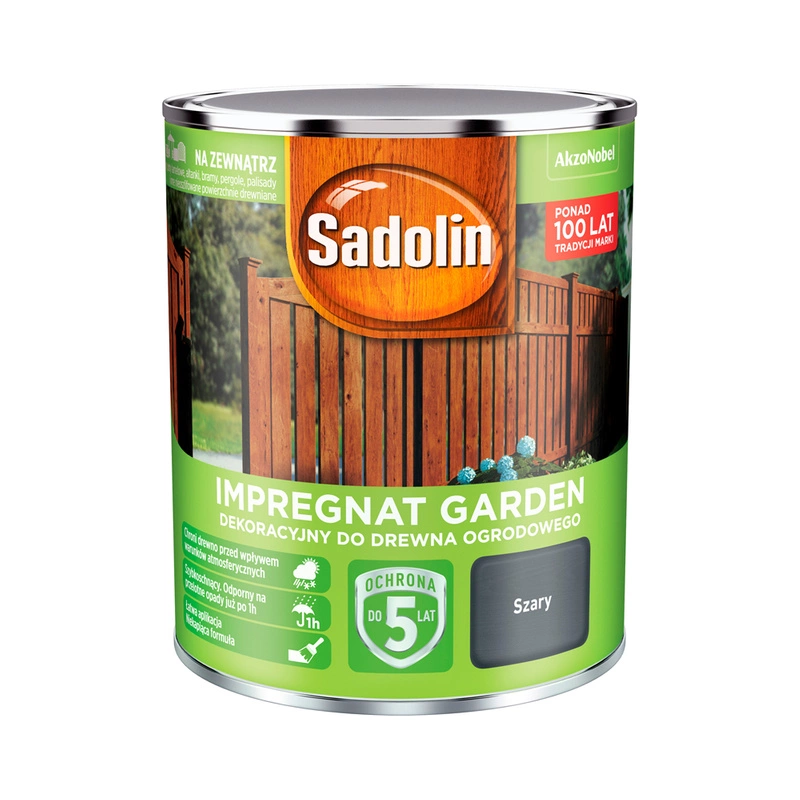 Impregnat do drewna SADOLIN GARDEN Szary 0,7l