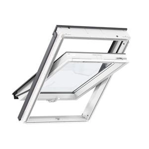 Okno dachowe Velux GLU MK04 0051B RAL 7043  78x98 2-szybowe drewniano-poliuretanowe