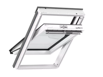 Okno dachowe Velux GLU PK08 0064 RAL 7043  94x140 3-szybowe drewniano-poliuretanowe