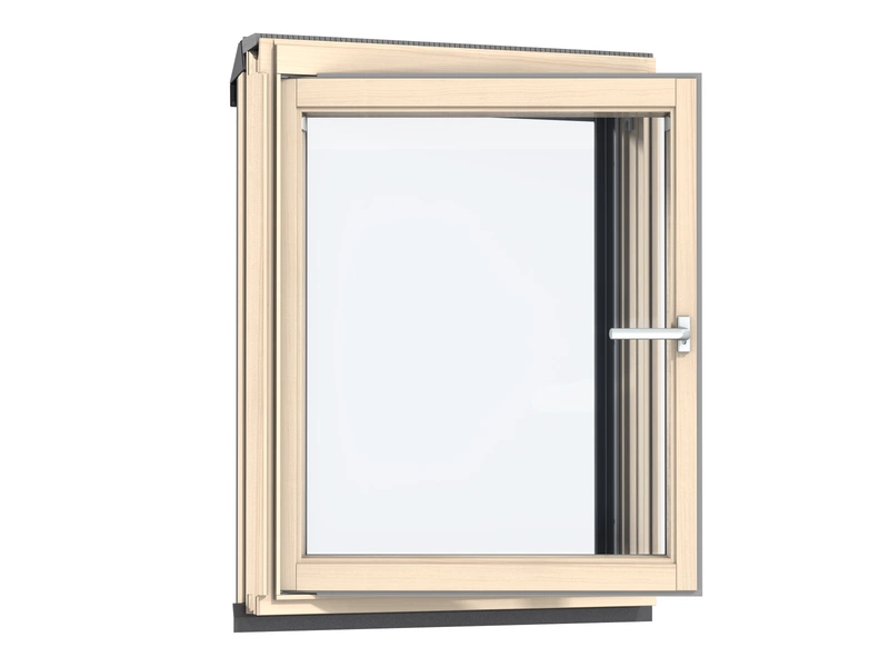 Okno dachowe kolankowe VELUX VFA MK36 2070 78x115 2-szybowe drewniane