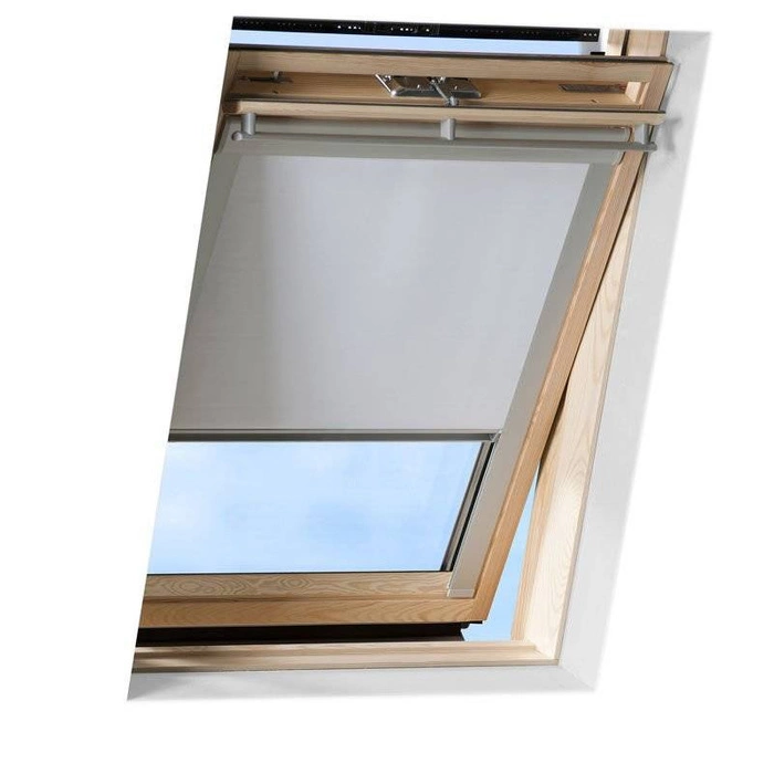 Roleta wewnętrzna do okna dachowego Velux DKL FK04 0705S 66x98 zaciemniająca manualna