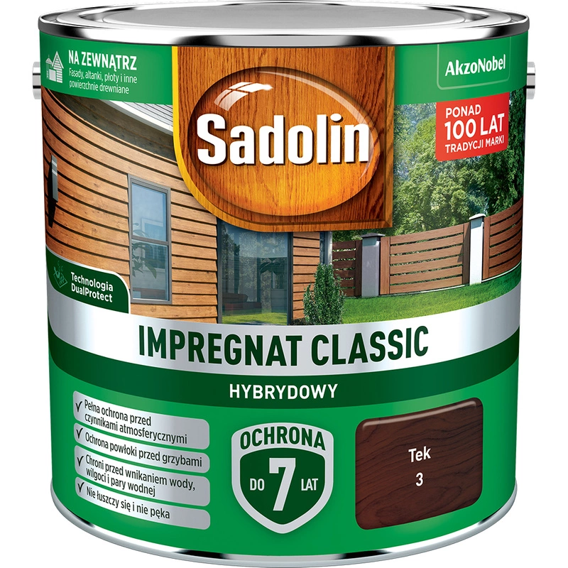 Impregnat do drewna SADOLIN Classic hybrydowy Tek 2,5l