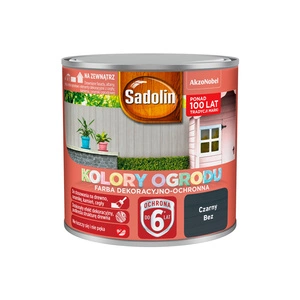 Farba dekoracyjno- ochronna do drewna SADOLIN KOLORY OGRODU Czarny Bez 0,25l