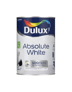 Farba do ścian i sufitów akrylowa Dulux ABSOLUTE WHITE biała mat 1L