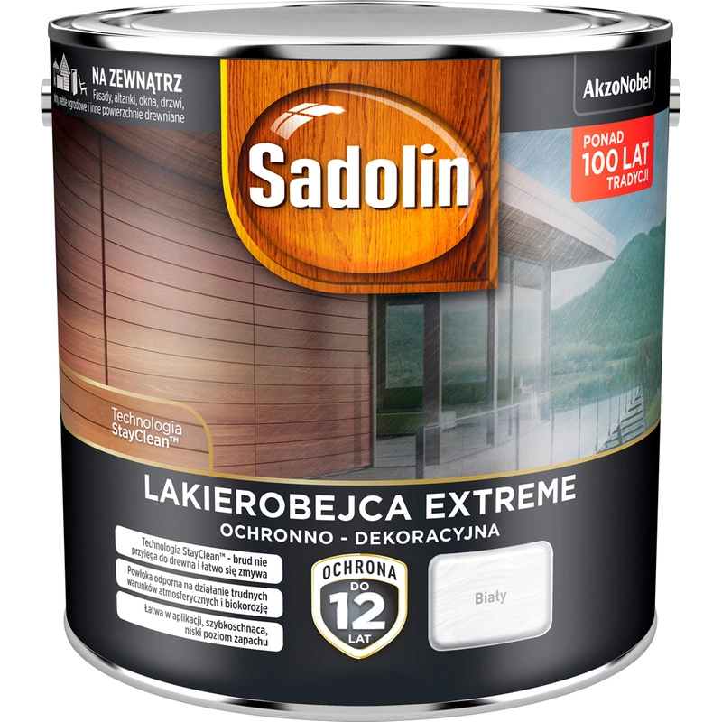 Lakierobejca ochronno- dekoracyjna SADOLIN EXTREME Biały 2,5l