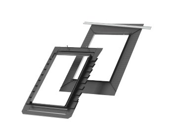Kołnierz z BFX do okna dachowego Velux EDB CK06 1000 RAL 7043 55x118 do karpiówki