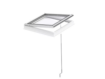 Okno do dachu płaskiego Velux CVP 120120 0073U 120x120 2-szybowe otwierane manualnie