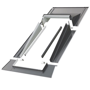 Kołnierz do okna dachowego Fakro ESA RAL 7022 66x140 do pokryć płaskich