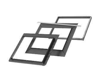 Kołnierz do okna dachowego Velux EDLS FFK08 2000 RAL 7043 66x140 do płaskich pokryć dachowych