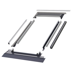 Kołnierz do okna dachowego Fakro EZV-AT AX01 RAL 7016 55x78 kombi moduł skrajny lewy do pokryć falistych