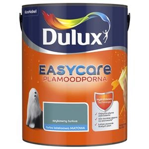 Farba do ścian i sufitów lateksowa Dulux EasyCare Szykowny turkus mat 5L