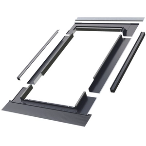 Kołnierz do okna dachowego Fakro EBV-PT RAL 7016 114x140 do blachy panelowej