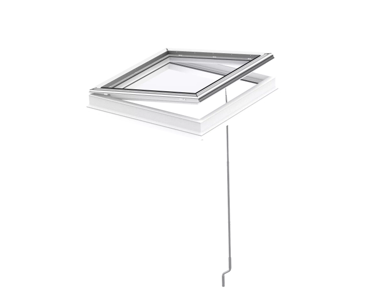 Okno do dachu płaskiego Velux CVP 060090 0073U 60x90 2-szybowe otwierane manualnie