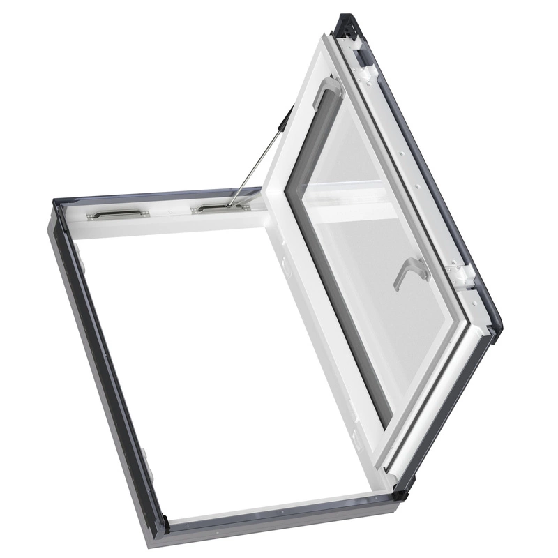 Okno wyłazowe Fakro PWP U41 GBMX RAL 7022 66x98 3-szybowe PVC