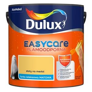 Farba do ścian i sufitów lateksowa Dulux EasyCare Złoty na medal mat 2,5L