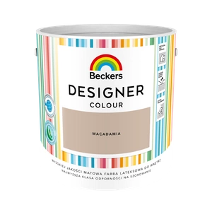 Farba do ścian i sufitów lateksowa BECKERS Designer Colour Macadamia mat 2,5l