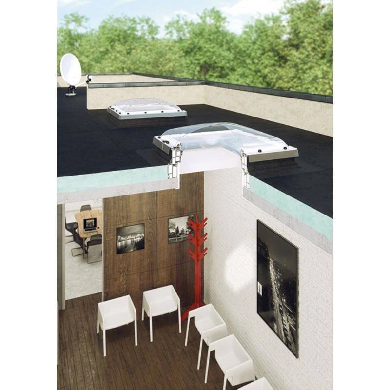 Okno do dachu płaskiego Fakro DEC-C P2 100x150 2-szybowe antywłamaniowe