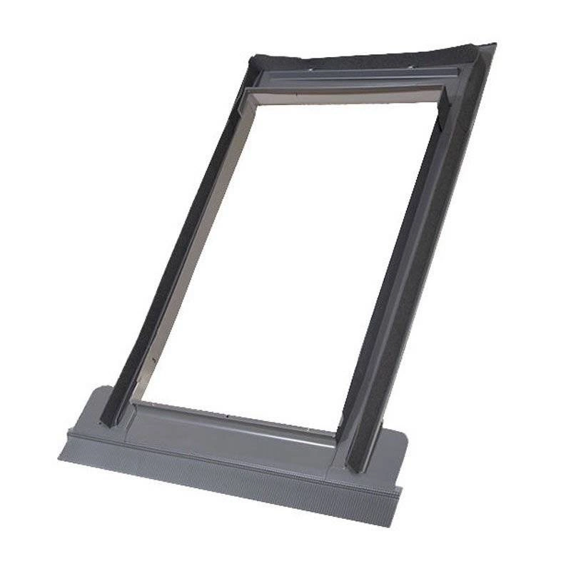 Kołnierz do okna dachowego ROOFLITE+ TFX M6A RAL 7043 78x118 do pokryć falistych