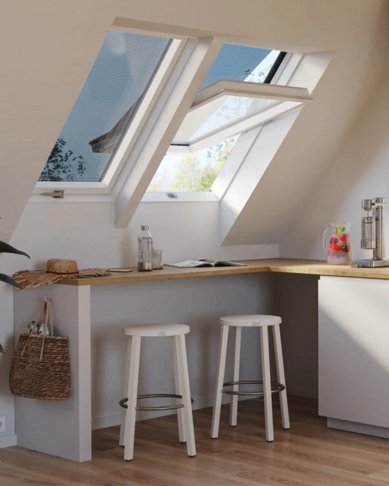 Okno dachowe ROOFLITE+ Trio PVC APY M4A B1500 PVC 3-szybowe 78x98 